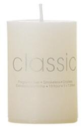 Flippy Lumanare Decorativa, Flippy, din Parafina, Cilindrica, Fara Fum si Fara Parfum, 5 x 7.5 cm, 130 g, Ardere 36h, Ivory Alb (134137)