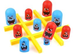 Flippy Joc Interactiv, Flippy, Tic Tac Toe Gobble, din Plastic, +3 Ani, 18 Piese, 21.5 x 4 x 10 cm, Albastru/Rosu (134199)
