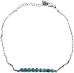 Jolie Silver Bratara pentru Dame, Jolie Silver, Argint 925, Model Tenis cu 9 Pietre, Ajustabila, 2.1 gr, Argintiu (125975)