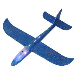 Flippy Avion Planor Flippy, cu Lumini pe Toata Lungimea, din Poliester, 48 cm, Albastru (126129)