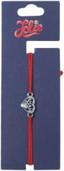 Jolie Martisor Bratara din Inox pentru Copii, Jolie, Textil si Inox, Snur Rosu, Model Mama, Argintiu (135222)