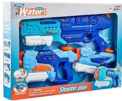 Flippy Set 3x Pistol cu Apa pentru Copii, Flippy, 6ani+, Albastru, 1x 1500 ML + 1x 500 ML + 1x 300 ML (123857)