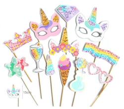 Flippy Set 12 Accesorii pentru Petrecere, Flippy, Props pentru Photo Corner, Tema Aniversare Copii, Multicolor (131330)