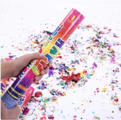 Flippy Tub de Confetti, Flippy, Clasic, 80x5 cm, Confetii Asortate din Plastic, Eliberare prin Rasucire, Multicolor (137773)