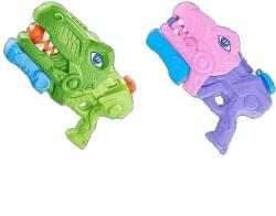 Flippy Set 2x Pistol cu Apa pentru Copii, Rezervor, Pentru Piscina/Plaja, Flippy, 6ani+, Tiranozaur, Roz + Verde, 660 ML (123817)