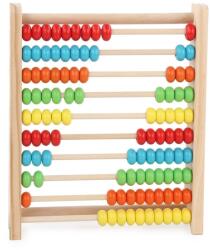 Flippy Numaratoare Flippy, din Lemn, Vopsea Ecologica, 10 Siruri x 10 Margele, 4-6 Ani, 24.5 x 20.5 cm, Multicolor (125830)
