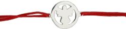 Flippy Martisor Bratara Argint 925, Jolie, Model Inger Pazitor, Martisor de 1 Martie, cu Snur Rosu, Argintiu (165618)