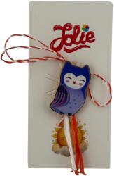 Jolie Martisor pentru copii, Jolie, Material Metal, Ambalaj Carton cu Design, Dimensiune Brosa Aproximativ 2x2 cm, Multicolor, Model Pasare (134722)