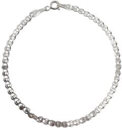 Jolie Silver Brățară Unisex din Argint 925, Jolie Silver, Model cu Zale Cerc, Design Modern și Minimalist, Greutate 1.58 g, Argintiu (09240)