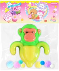Flippy Jucarie Antistres Squishy, Flippy, cu Revenire Lenta, Squeeze Toys, Model Cimpanzini Bananini, Ambalaj Transparent, Galben/Verde (161631)