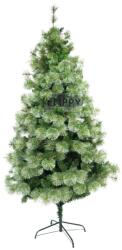 Flippy Brad artificial de Craciun tip pin, pentru interior/exterior, inaltime 150 cm, diametru 92 cm, 400 ramuri, Flippy, verde, suport metalic inclus (106794)