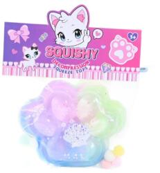 Flippy Jucarie Antistres Squishy, Flippy, Labuta de Pisica Squeeze Toys, cu Revenire Lenta, 7.5 cm, Model 270531, Multicolor (161459)