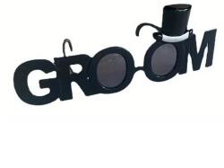 Flippy Ochelarii Decorativi, Flippy, Tema Nunta, Model Groom (Ginere), din Plastic, Negru (131253)