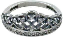 Jolie Silver Inel din Argint 925, Jolie Silver, pentru Dama, Model Coroana cu Pietre, Marimea 51, Argintiu (126053)