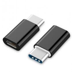 Flippy Adaptor micro USB (mama) to Type-C(tata) cu Agatatoare Breloc inclusa, Negru (13179)