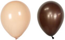 Flippy Set 10 Baloane din Latex, Flippy, Model Party, 30 cm, 5x Maro, 5x Bej, 2.8 g (130909)
