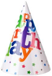 Flippy Set 6 Coifuri, Flippy, Petrecere Copii, din Carton, 20 x 13.5 cm, Model 2 Happy Birthday, Multicolor (130480)
