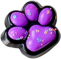 Flippy Jucarie Antistres Squishy, Flippy, cu Revenire Lenta, Squeeze Pinch Family, Model Labuta de Pisica, 6.8x6.2 cm, 55g, Ambalaj Transparent, Mov (135961)