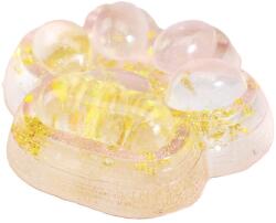 Flippy Jucarie Antistres Squishy, Flippy, cu Revenire Lenta, Squeeze Pinch Family, Model Cat Paw, 6.5 x 7 cm, din Tpr, 4-6 Ani, Model 2 Flori, Transparent (136046)