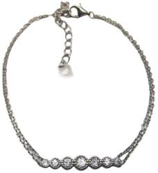 Jolie Silver Bratara Dubla din Argint 925 cu 7 Pietre, 2.3 g (116651)