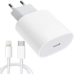 Flippy Incarcator compatibil cu iPhone, USB Type-C, Fast charge, Putere 20W, Flippy, Alb (122400)