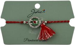 Jolie Martisor Bratara Ciucure, Jolie, Snur Rosu Reglabil, cu Pandantiv, Model Cerc Potcoava Buburuza (134909)