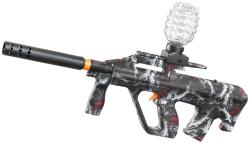 Flippy Mitraliera de jucarie electrica Flippy cu bile de hidrogen de gel, gun bluster, tragere in rafala, varsta peste 6 ani, ochelari de protectie, 5000 de bile incluse, cablu de incarcare, 28x31 cm, AUG, n