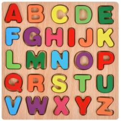 Flippy Tabla Montessori, Flippy, din Lemn, Educatie Timpurie Alfabet, 26 Litere Lemn, +18 Luni, 20 x 20 cm, Vopsea pe Baza de Apa, Multicolor (125885)