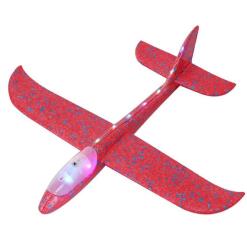 Flippy Avion Planor Flippy, cu Lumini pe Toata Lungimea, din Poliester, 48 cm, Rosu (126130)