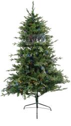 Flippy Brad Artificial de Craciun, Becuri led incluse in ramuri, pentru interior/exterior, inaltime 180 cm, diametru 128 cm, 1246 ramuri, Flippy, verde, suport metalic inclus (106793)