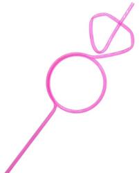Flippy Pai de Plastic, Flippy, Model Inel cu Diamant, Tematica Nunta, Diametru 0.5 cm, Roz/Alb (131248)