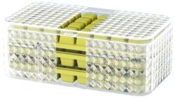 Flippy Set 3 forme pentru gheata si o caserola pentru depozitare Flippy, 96 de cuburi, verde (125000)
