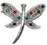 Flippy Brosa din Argint 925 Libelula cu Zirconii (05791)