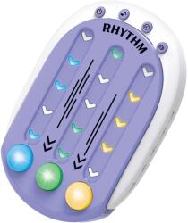 Flippy Jucarie Interactiva, Flippy, Tip Jocuri Ritmice, +3 Ani, din ABS, 8 Niveluri de Joc, 9.5 x 2.5 x 13.6 cm, Mov (133608)