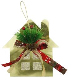 Flippy Ornament brad, Flippy, Casa, Auriu, Lucios, 16*17CM, Acril, Interior/ Exterior (104855)