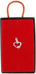 Jolie Silver Pandantiv din Argint 925, Jolie Silver, pentru Dama, Model Inima Contur Minizirconii, 0.52 g, 1 x 1 cm, Argintiu (125956)
