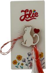 Jolie Martisor pentru copii, Jolie, Material Metal, Ambalaj Carton cu Design, Dimensiune Brosa Aproximativ 2x2 cm, Multicolor, Model Pisica (134713)
