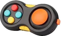 Flippy Jucarie Interactiva, Flippy, Model Fidget Pad, Antistres, +3 Ani, Functii Multiple, 5.5 x 3.5 x 11 cm, Negru (130805)