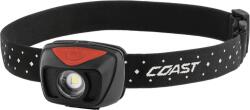 Coast Lanternă frontală COAST PS60 Polysteel - 400 lumeni, rezistentă la apa si praf (IP54), 3 moduri de iluminare, 3 baterii AAA incluse