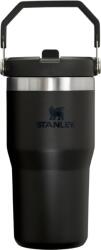 STANLEY Pahar termic IceFlow Black 2.0 cu mâner și pai, 590 ml (10-12044-045)