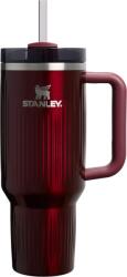 STANLEY Pahar termic cu pai Quencher H2.0 Fluted Garnet Shine 1, 18 l (10-13002-072)