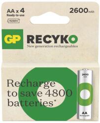 GP Batteries Recyko NiMH akkumulátor HR6 (AA) 2600mAh 4db/bliszter (B25274)