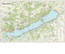  Balaton szabadidő 140*90 cm falitérkép - TÖBB MÉRET - vízálló, szakadásálló