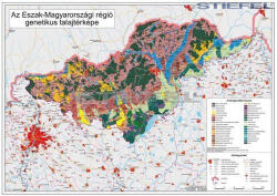  Észak-Magyarországi régió genetikus talajtérképe falitérkép 100*70 cm - poszter