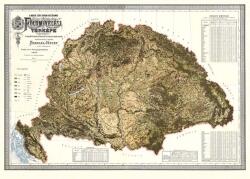  A Magyar Szent Korona országainak földmívelési térképe 116*82 cm - vízálló, szakadásálló