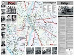  Az 1956-os forradalom falitérkép 160*120 cm - laminált, faléces