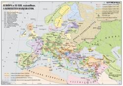  Európa a XI-XIII. században. A keresztes hadjáratok. 160*120 cm - laminált, faléces
