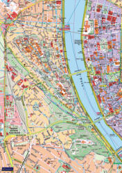 Budapest kerületek falitérképei - EGYEDI NYOMTATÁS - 120*86 cm - térképtűvel szúrható, keretezett