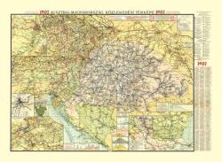  Ausztria-Magyarország közlekedési térképe