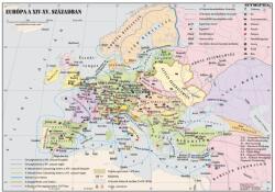  Európa a XIV-XV. században , 160*120 cm - laminált, faléces